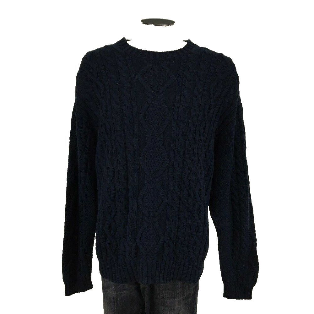 VTG Brooks Brothers Cableknit‎ Crewneck Sweater XL Cotton USA Pullover Mens